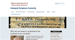 Desktop Screenshot of interpretingscripturecorrectly.com